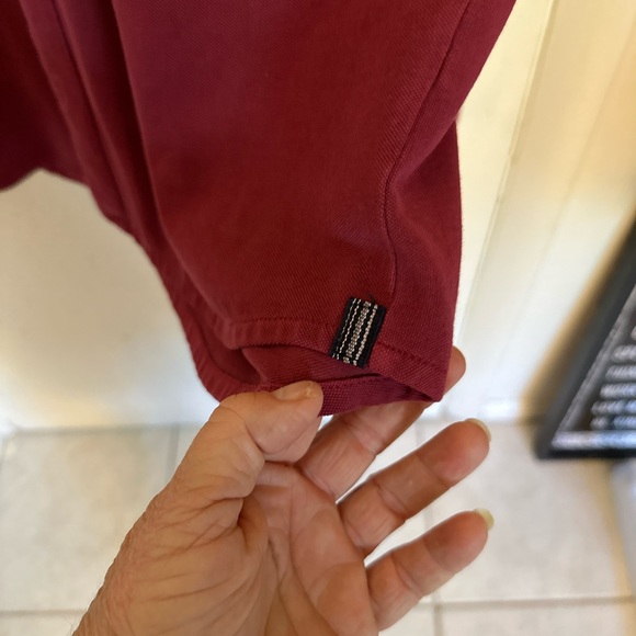 Mododoc Mens Classic-Fit  Red Long-Sleeve Button Casual Collar Shirt Size M - Picture 9 of 14